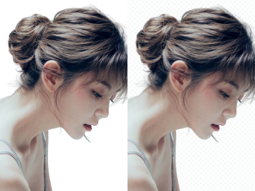 Resolving photos with unwanted white backgrounds