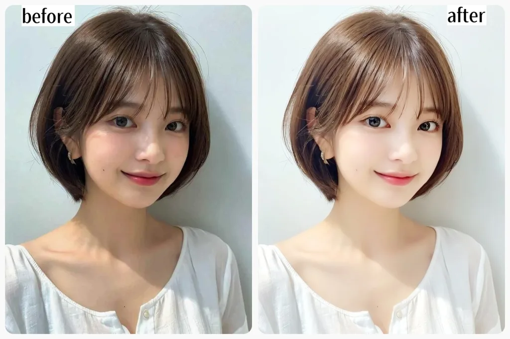 AI写真補正ソフトLeawo PhotoInsで補正されたBefore / After画像比較