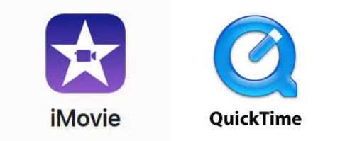 QuickTimeとiMovieのロゴを並べたイメージ画像