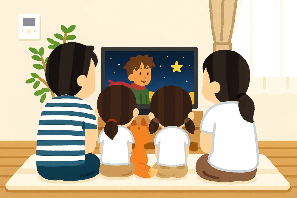 DVDに焼いて自宅で映画を見る