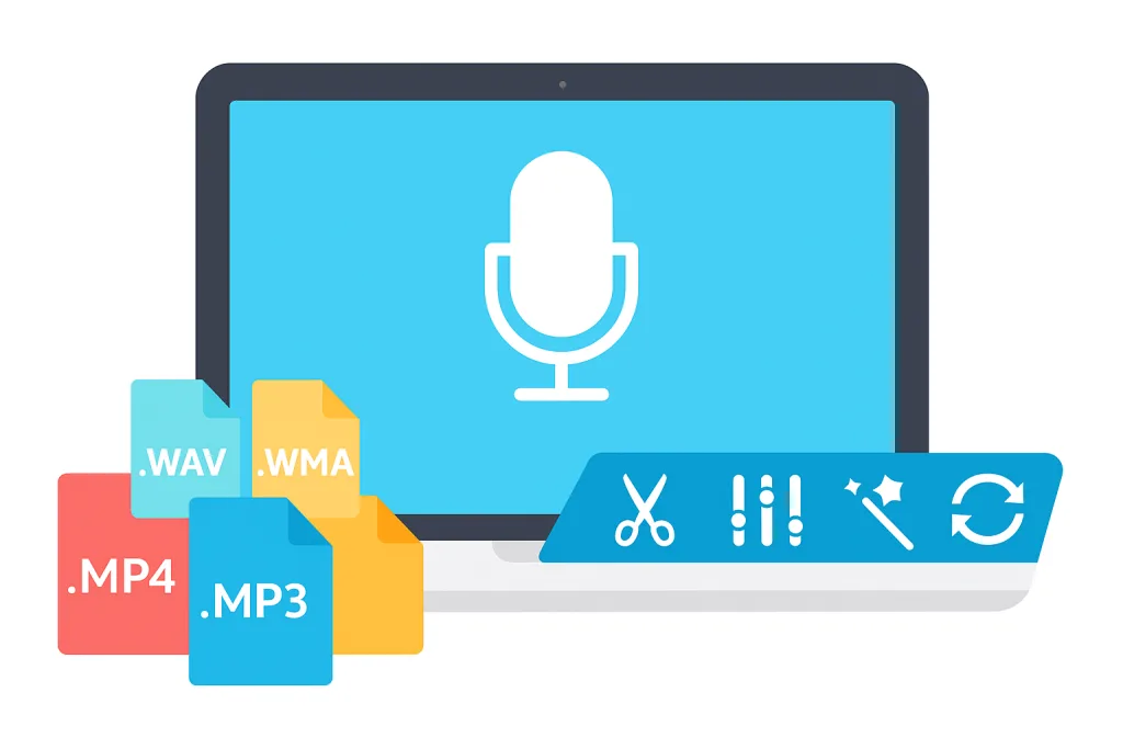 PCで音楽録音ソフト「Leawo Music Recorder」を使用している画面