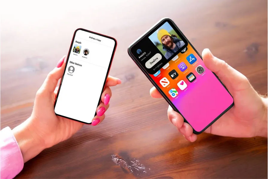 ワイヤレス機能を使ってスマホの動画を近くのパソコンに転送する方法の図解